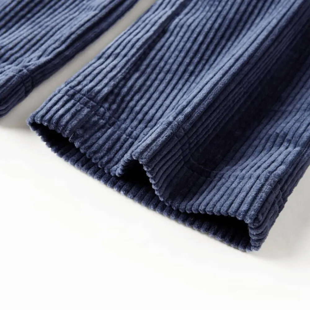 vidaXL Ropa Y Accesorios-Pantalón infantil pana azul marino 92