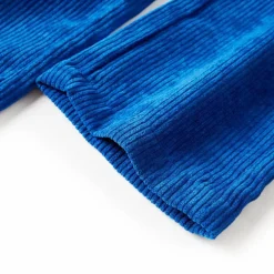 vidaXL Ropa Y Accesorios-Pantalón infantil pana azul cobalto 92