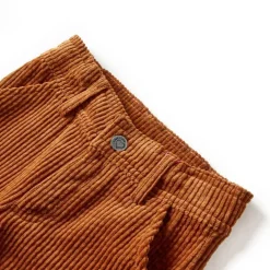 vidaXL Ropa Y Accesorios-Pantalón infantil pana color coñac 92