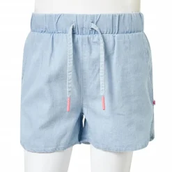vidaXL Ropa Y Accesorios-Pantalones cortos de niños vaquero suave 92