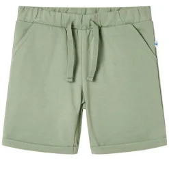 vidaXL Pantalones cortos infantiles con cordón caqui claro 92 New