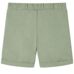 vidaXL Pantalones cortos infantiles con cordón caqui claro 92 New