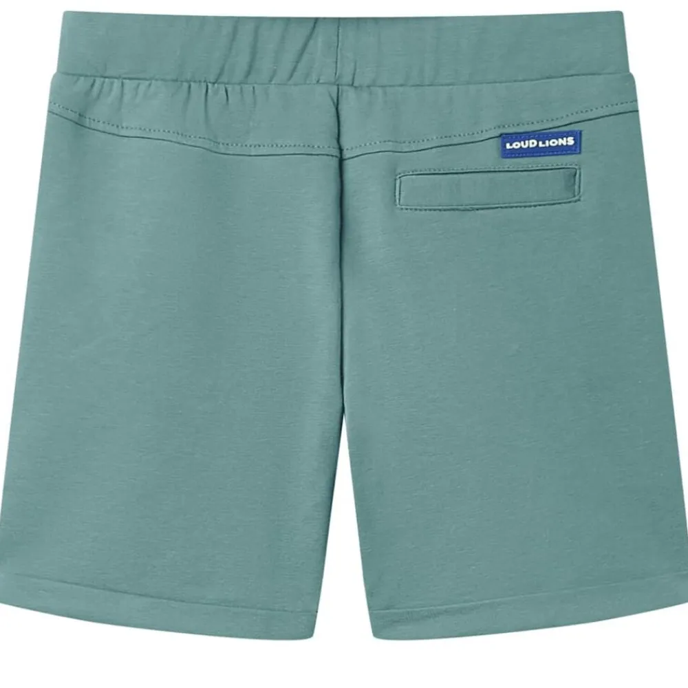 vidaXL Ropa Y Accesorios-Pantalones cortos infantiles con cordón color azul petróleo claro 92