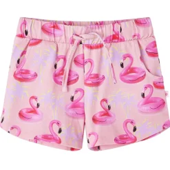 vidaXL Pantalones cortos infantiles con cordón rosa claro 92 Clearance