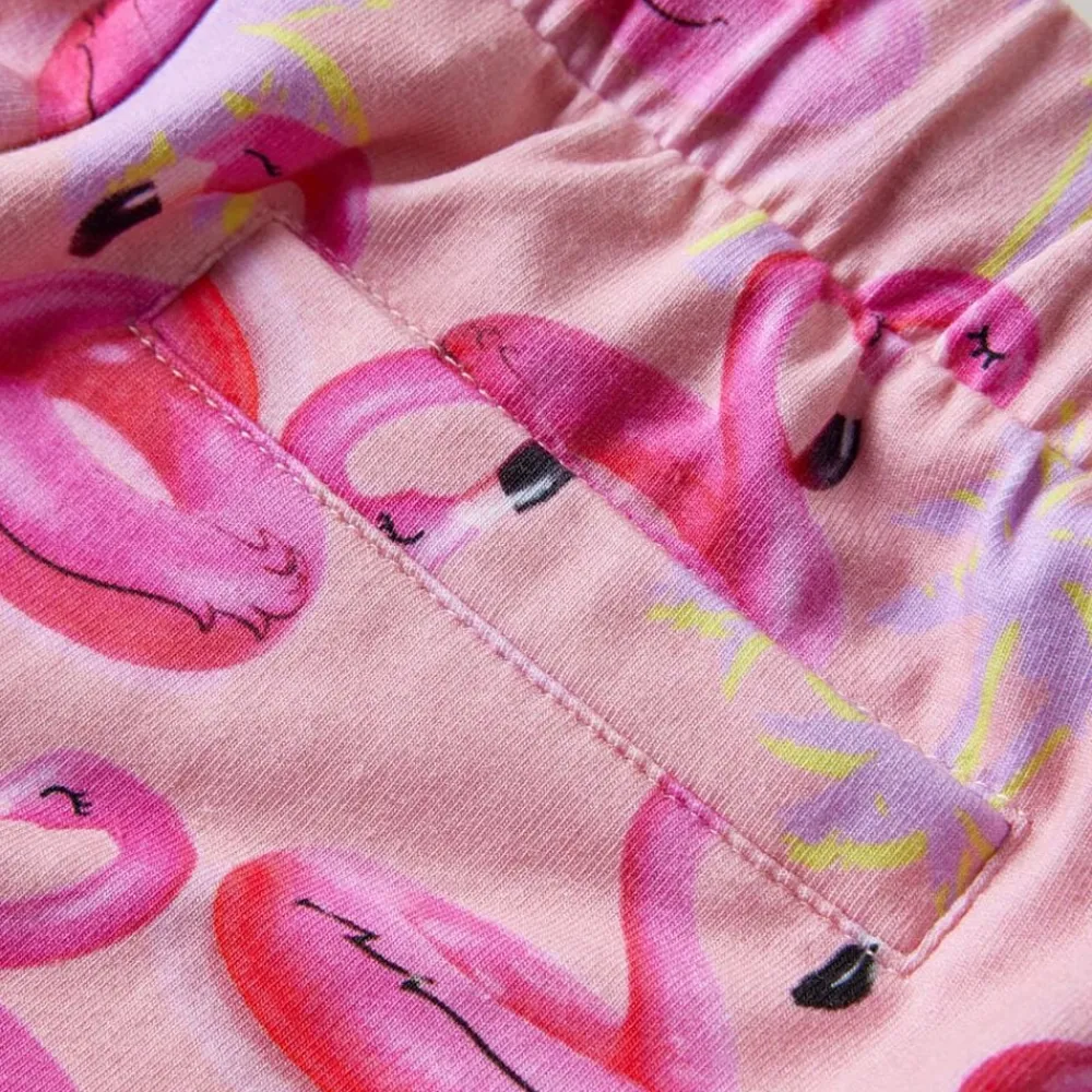 vidaXL Pantalones cortos infantiles con cordón rosa claro 92 Clearance
