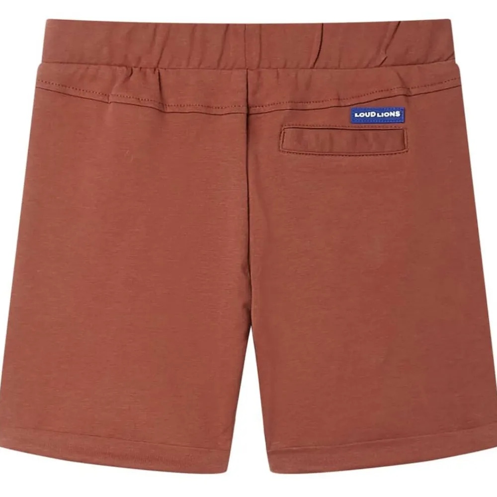 vidaXL Pantalones cortos infantiles con cordón marrón 92 Marrón Clearance