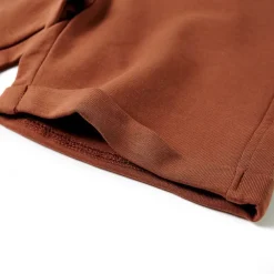 vidaXL Pantalones cortos infantiles con cordón marrón 92 Marrón Clearance