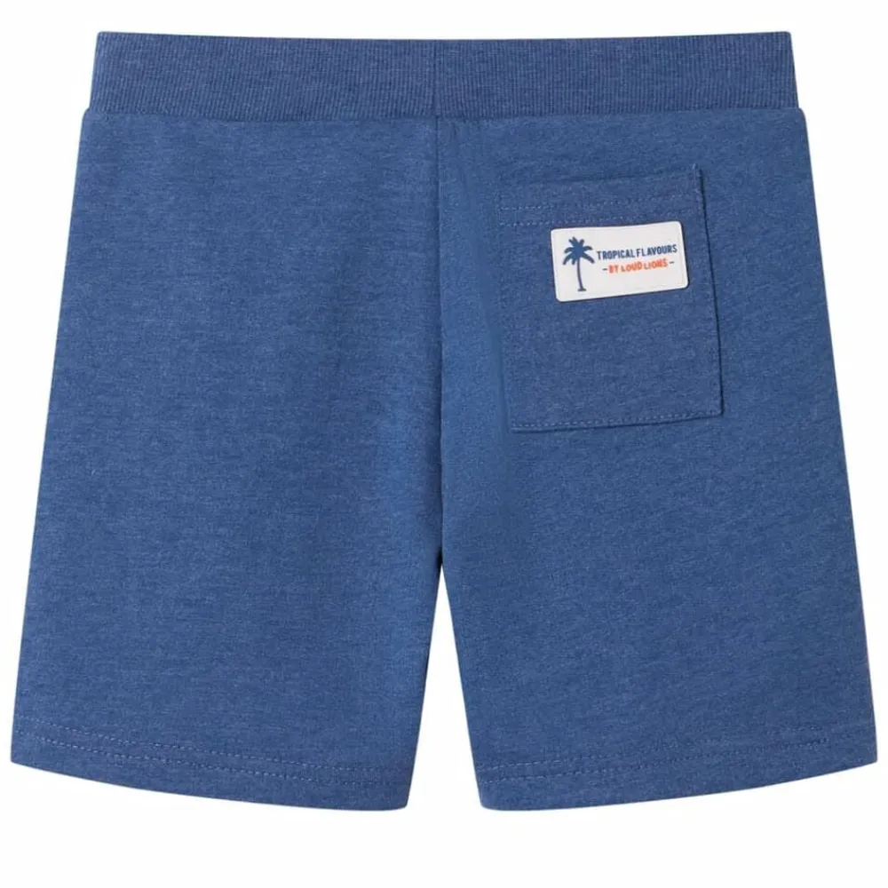 vidaXL Ropa Y Accesorios-Pantalones cortos infantiles con cordón oscuro mélange 116