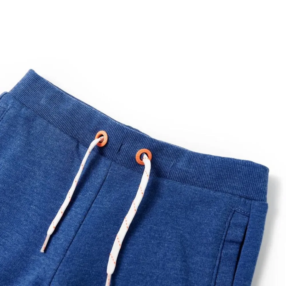 vidaXL Ropa Y Accesorios-Pantalones cortos infantiles con cordón oscuro mélange 116