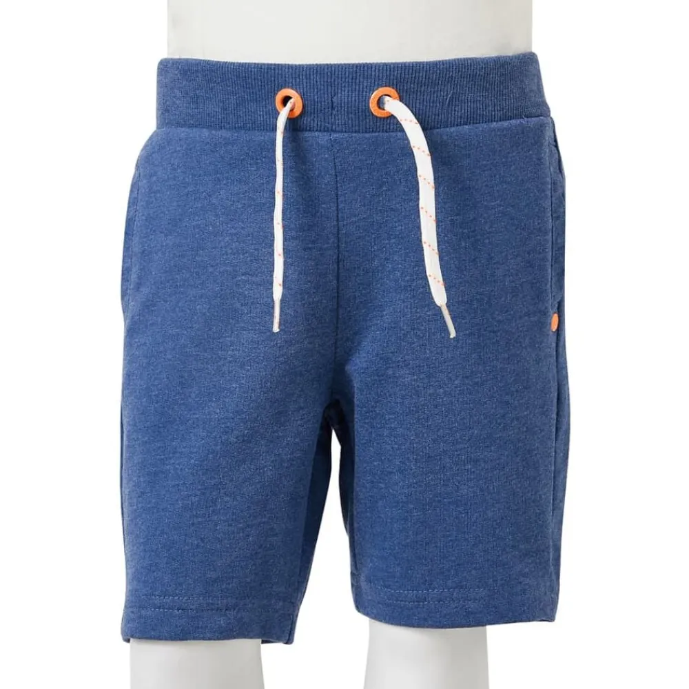 vidaXL Ropa Y Accesorios-Pantalones cortos infantiles con cordón oscuro mélange 116