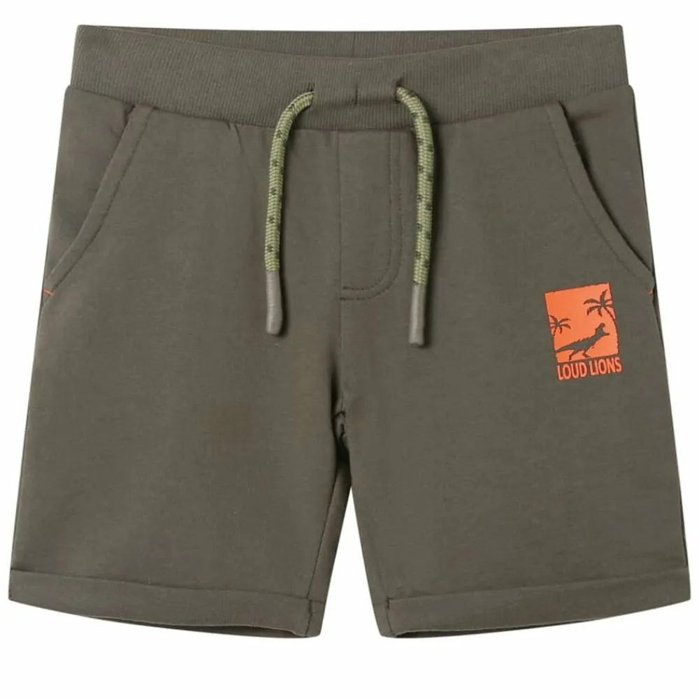 vidaXL Ropa Y Accesorios-Pantalones cortos infantiles con cordón oscuro 116