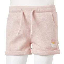 vidaXL Ropa Y Accesorios-Pantalones cortos infantiles con cordón claro mixto 116