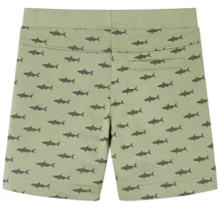 vidaXL Pantalones cortos infantiles con cordón claro 116 Caqui Clearance