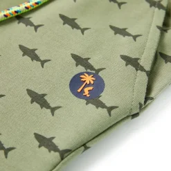 vidaXL Pantalones cortos infantiles con cordón claro 116 Caqui Clearance