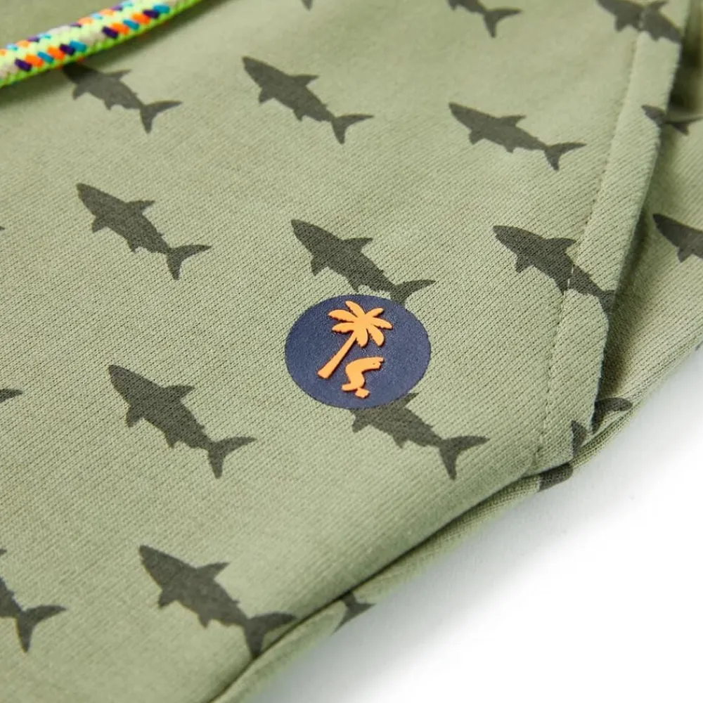 vidaXL Pantalones cortos infantiles con cordón claro 116 Caqui Clearance