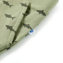vidaXL Pantalones cortos infantiles con cordón claro 116 Caqui Clearance