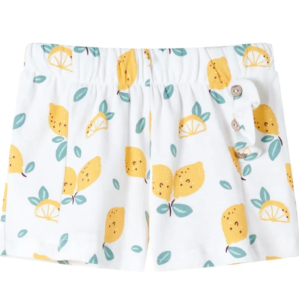 vidaXL Ropa Y Accesorios-Pantalones cortos infantiles color crudo 92
