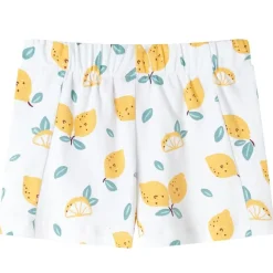vidaXL Ropa Y Accesorios-Pantalones cortos infantiles color crudo 92