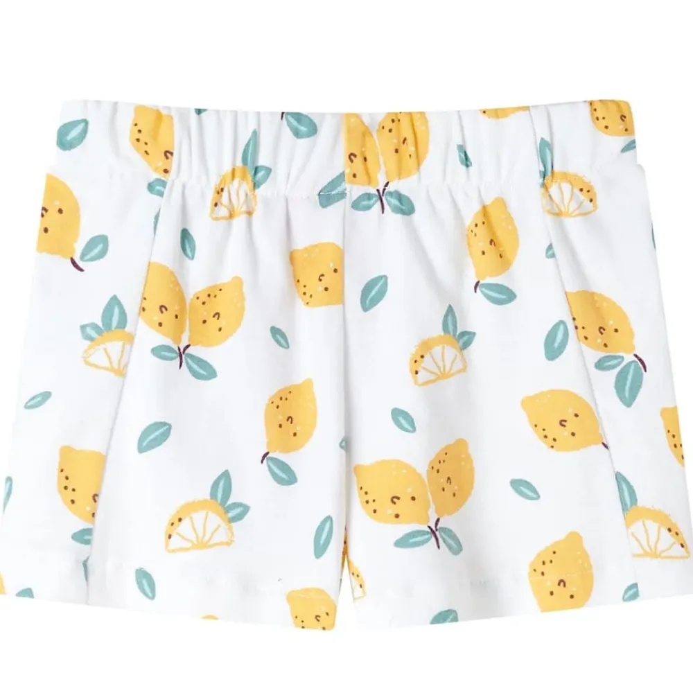 vidaXL Ropa Y Accesorios-Pantalones cortos infantiles color crudo 92