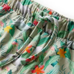 vidaXL Pantalones cortos infantiles con cordón caqui claro 116 Outlet