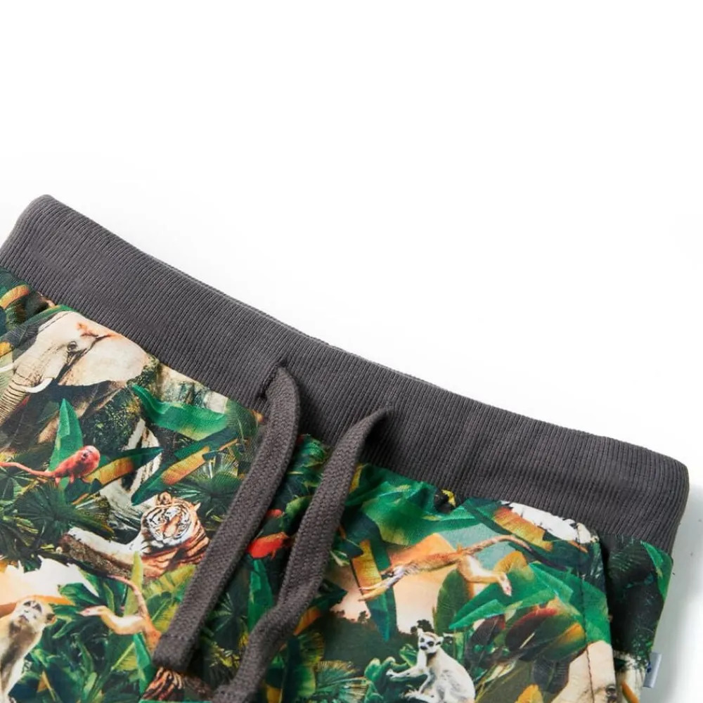 vidaXL Ropa Y Accesorios-Pantalones cortos infantiles con cordón color azul petróleo claro 104