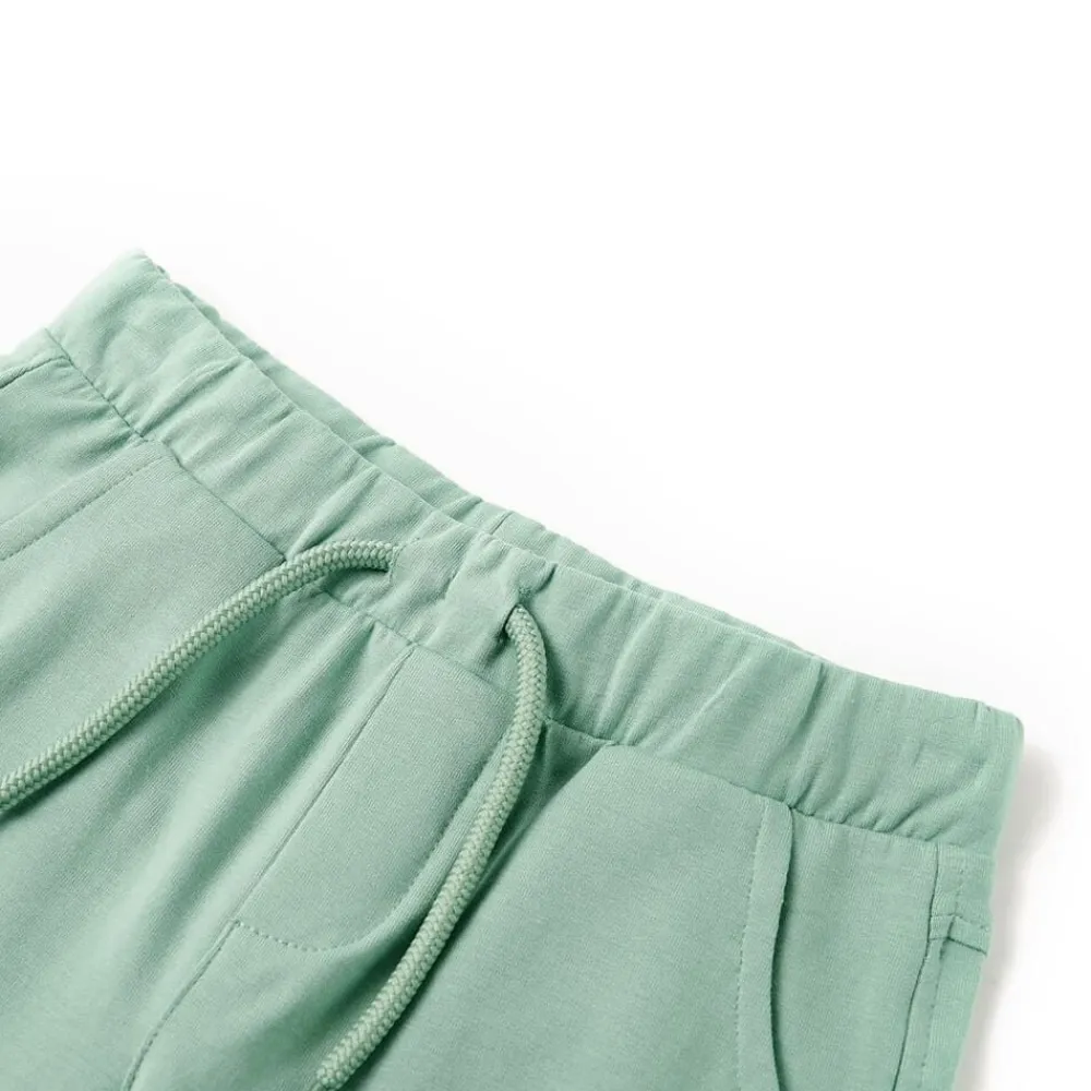 vidaXL Ropa Y Accesorios-Pantalones cortos infantiles con cordón claro 92