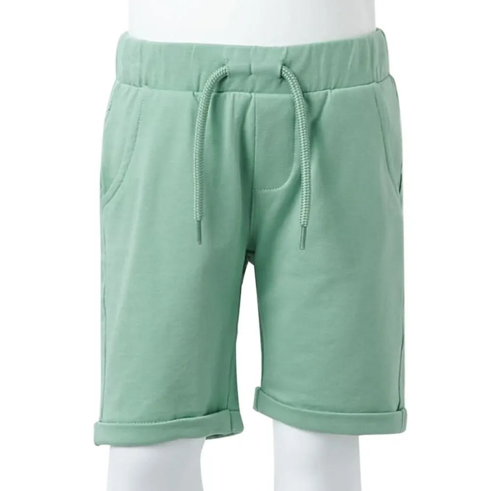 vidaXL Ropa Y Accesorios-Pantalones cortos infantiles con cordón claro 92