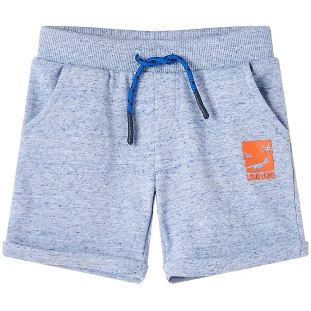 vidaXL Ropa Y Accesorios-Pantalones cortos infantiles con cordón mélange 116
