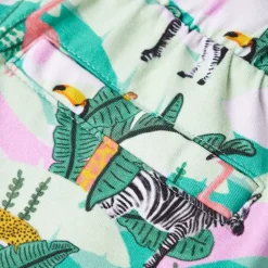 vidaXL Ropa Y Accesorios-Pantalones cortos infantiles con cordón menta claro 92