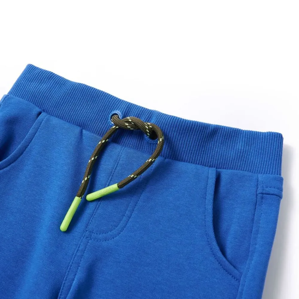 vidaXL Pantalones de chándal infantiles 104 Azul Sale