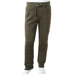 vidaXL Ropa Y Accesorios-Pantalones de chándal infantiles oscuro mélange 92