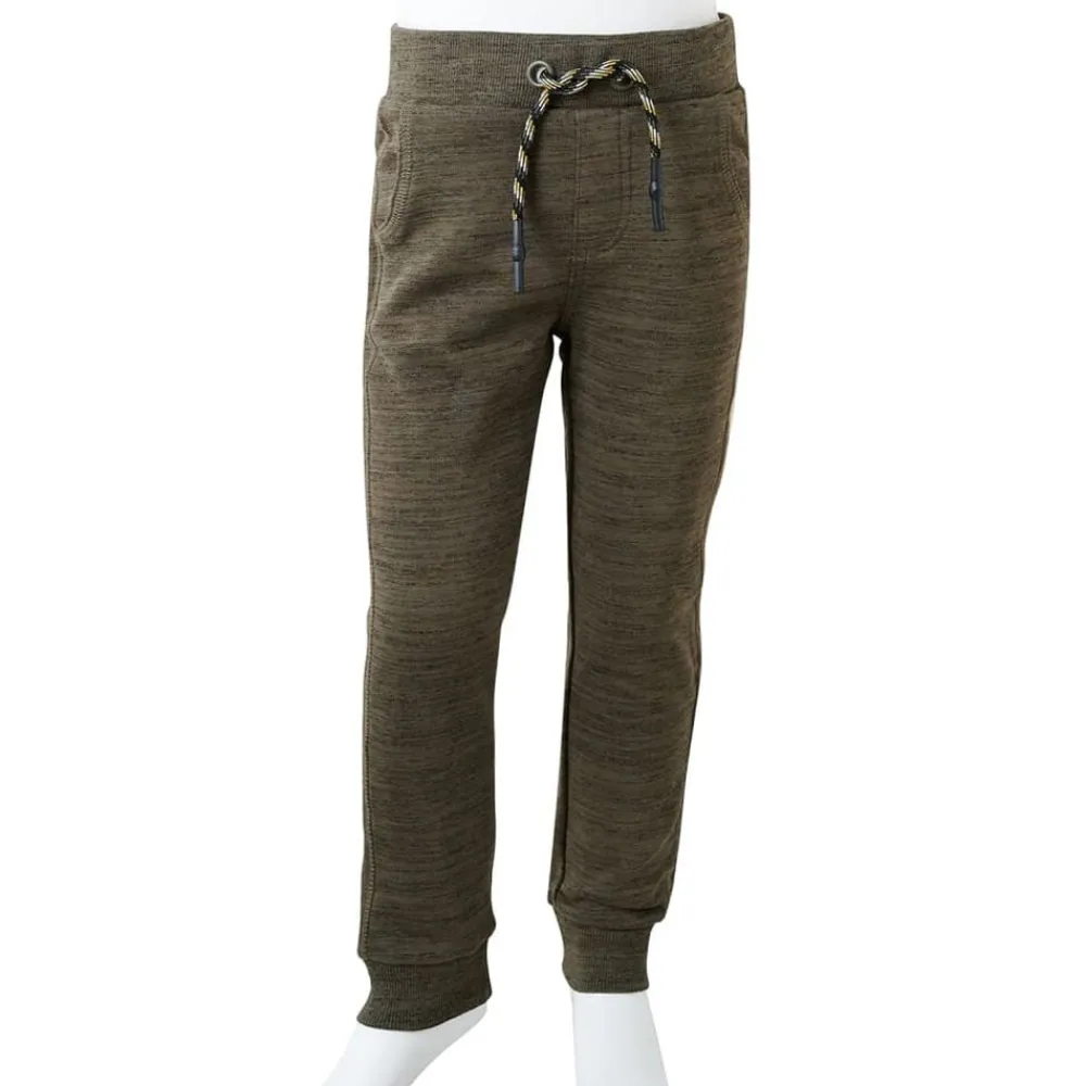 vidaXL Ropa Y Accesorios-Pantalones de chándal infantiles oscuro mélange 92