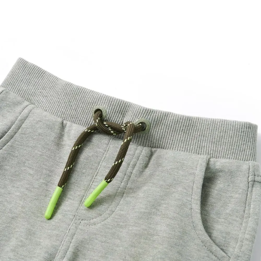 vidaXL Pantalones de chándal infantiles claro 92 Caqui