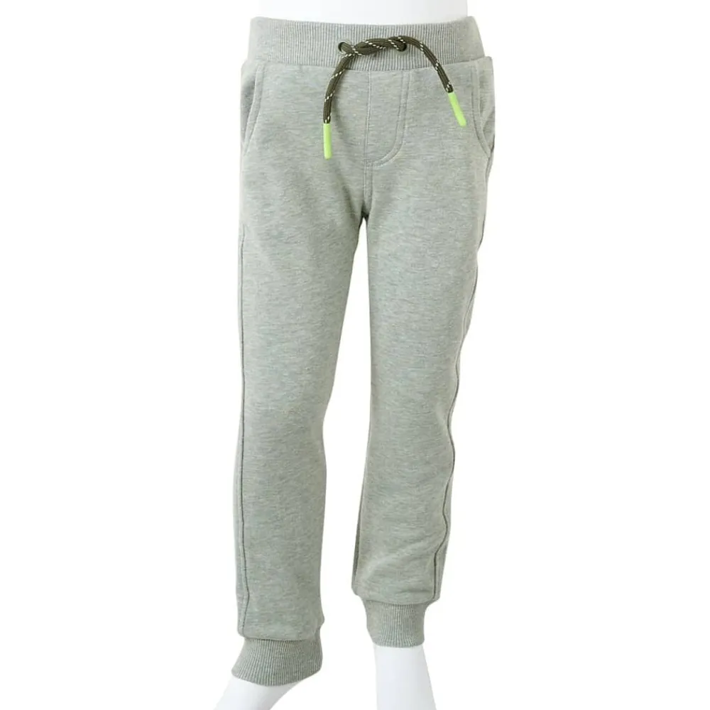 vidaXL Pantalones de chándal infantiles claro 92 Caqui