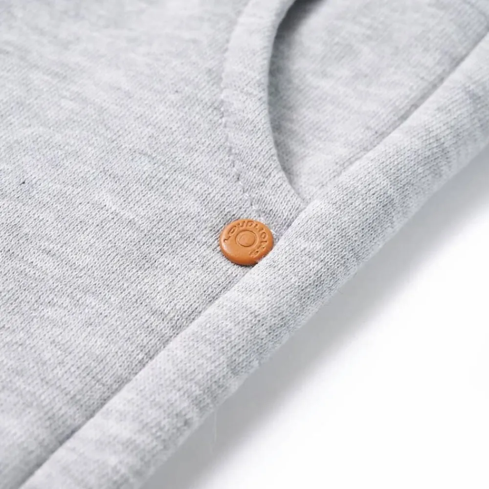 vidaXL Pantalones de chándal infantiles mélange 92 Gris Clearance