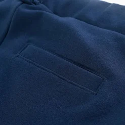 vidaXL Ropa Y Accesorios-Pantalones infantiles con ribetes negros azul marino 104