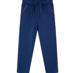 vidaXL Ropa Y Accesorios-Pantalones infantiles con cordón azul marino 92