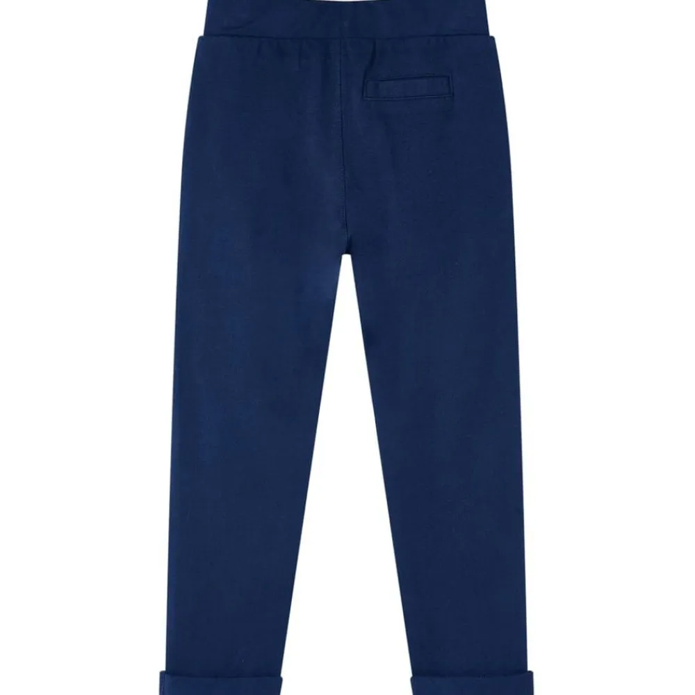 vidaXL Ropa Y Accesorios-Pantalones infantiles con cordón azul marino 92
