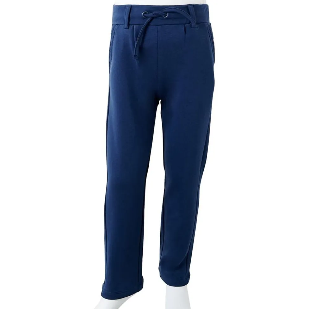 vidaXL Pantalones infantiles con cordón azul marino 92 Outlet