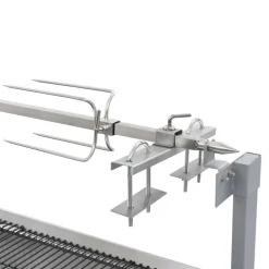 vidaXL Cocina Y Comedor-Parrilla De Barbacoa Con Asador Y Motor Eléctrico