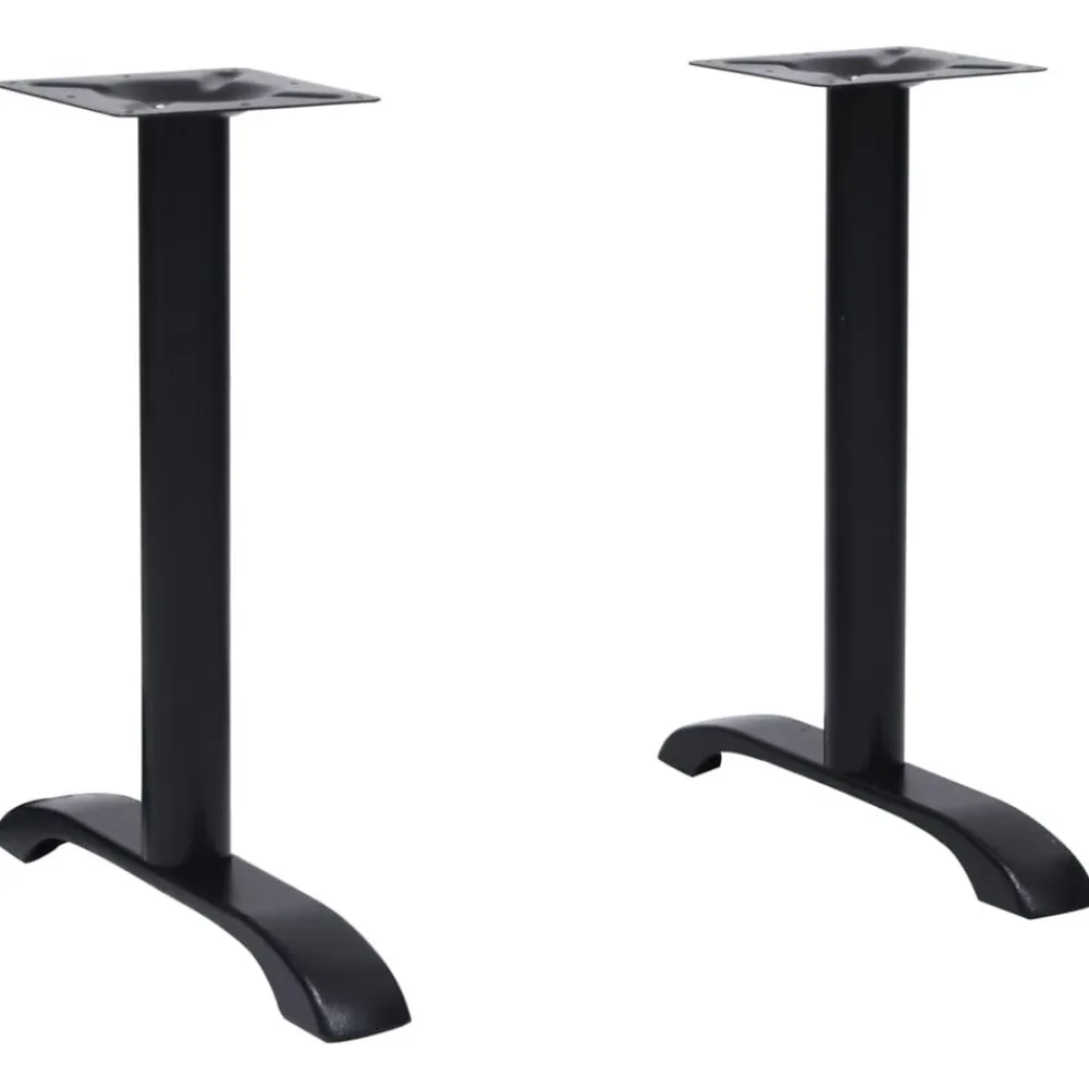 vidaXL Patas para mesa de bistró 2 uds. Hierro fundido negro 61x8x72cm Outlet