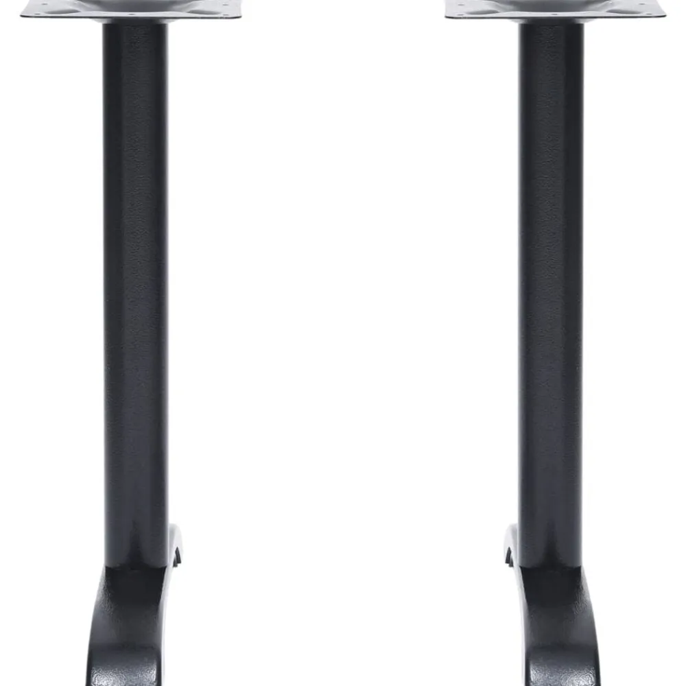 vidaXL Patas para mesa de bistró 2 uds. Hierro fundido negro 61x8x72cm Outlet
