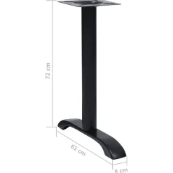 vidaXL Patas para mesa de bistró 2 uds. Hierro fundido negro 61x8x72cm Outlet