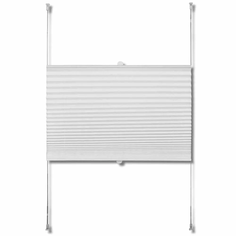 vidaXL Persiana Plisada 40X100cm Blanco New