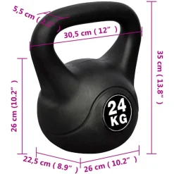 vidaXL Fitness Y Musculación-Pesa Rusa 24 Kg