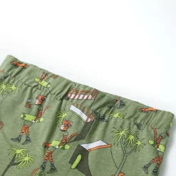 vidaXL Ropa Y Accesorios-Pijama de manga corta infantil caqui claro 92