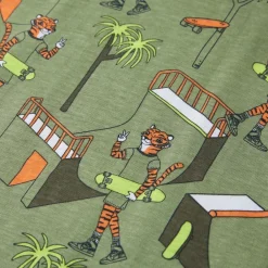 vidaXL Ropa Y Accesorios-Pijama de manga corta infantil caqui claro 92