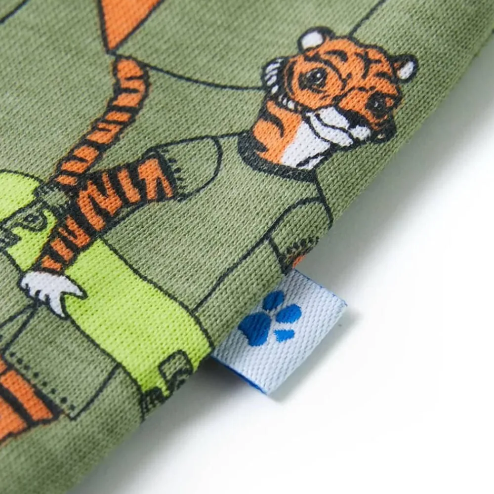 vidaXL Ropa Y Accesorios-Pijama de manga corta infantil caqui claro 92