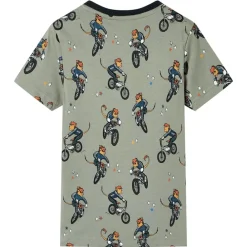 vidaXL Ropa Y Accesorios-Pijama de manga corta infantil caqui claro 92