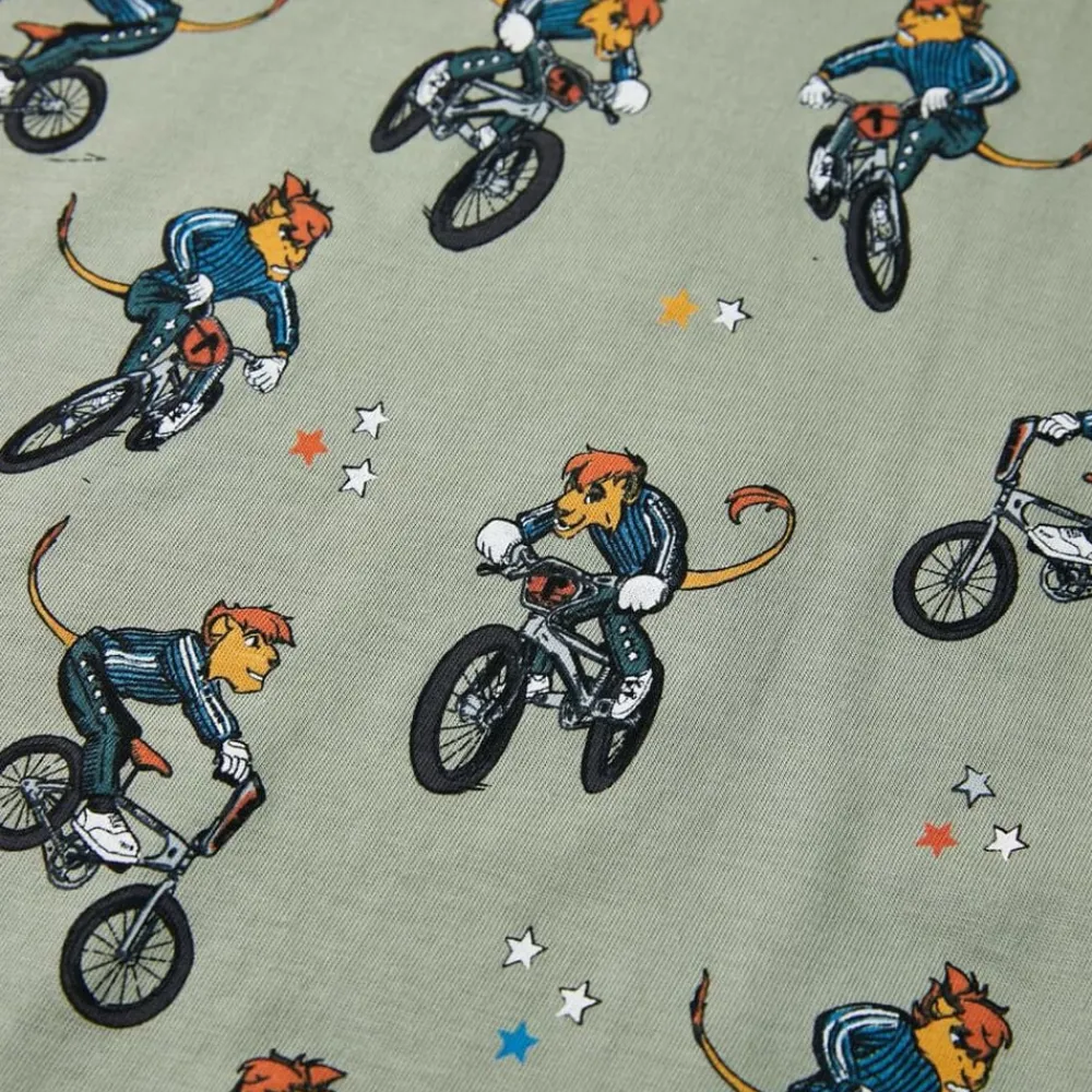 vidaXL Ropa Y Accesorios-Pijama de manga corta infantil caqui claro 92